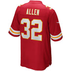 KC.Chiefs #32 Marcus Allen Red Game Retired Player Football Stitched Jersey