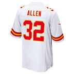 KC.Chiefs #32 Marcus Allen White Retired Player Game Football Stitched Jersey