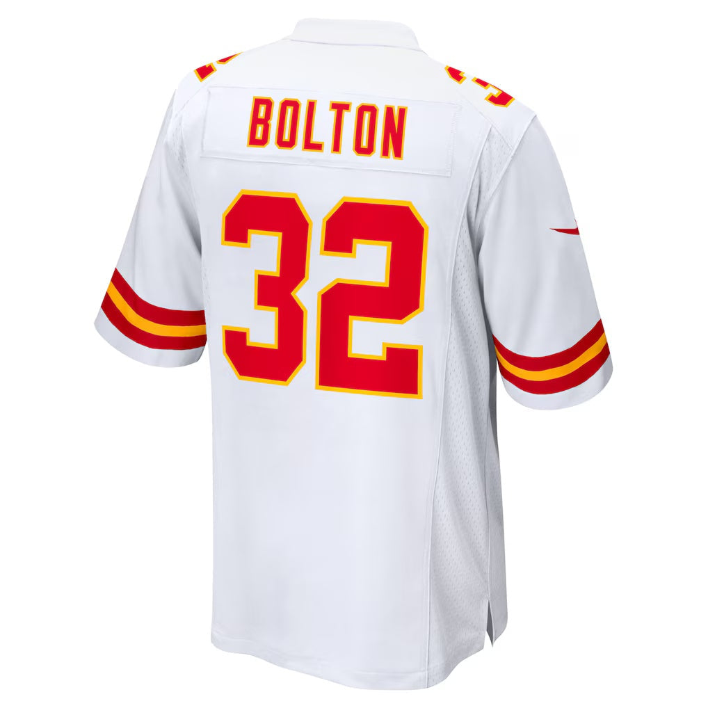 KC.Chiefs #32 Nick Bolton White Away Game Player Football Stitched Jersey