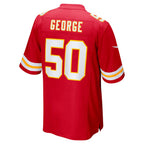 KC.Chiefs #50 Brandon George Red Team Game Football Jersey MAROU