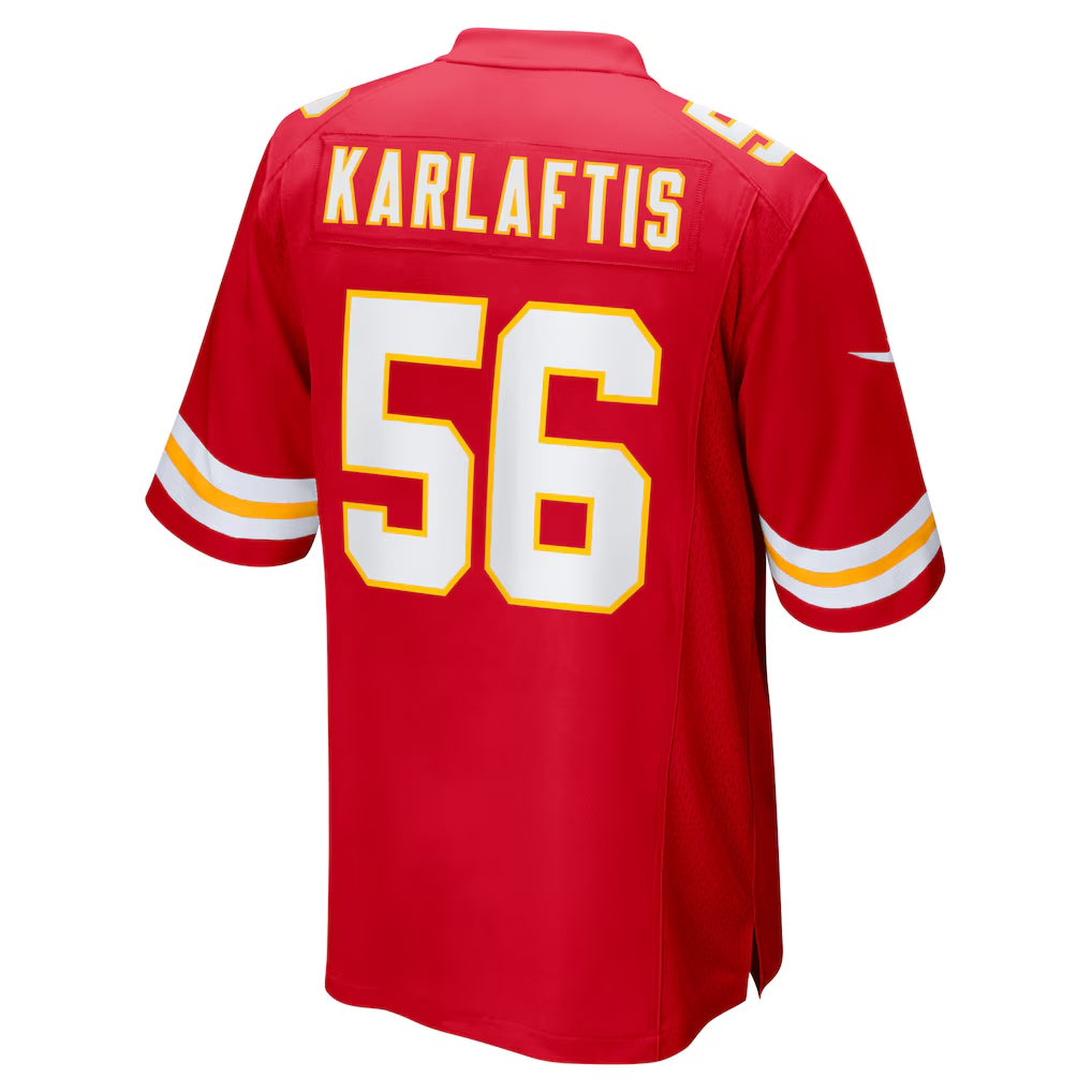 KC.Chiefs #56 George Karlaftis Red Player Game Football Jersey MAROU