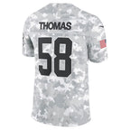 KC.Chiefs #58 Derrick Thomas Arctic Camo 2024 Salute to Service Retired Player Limited Football Stitched Jersey
