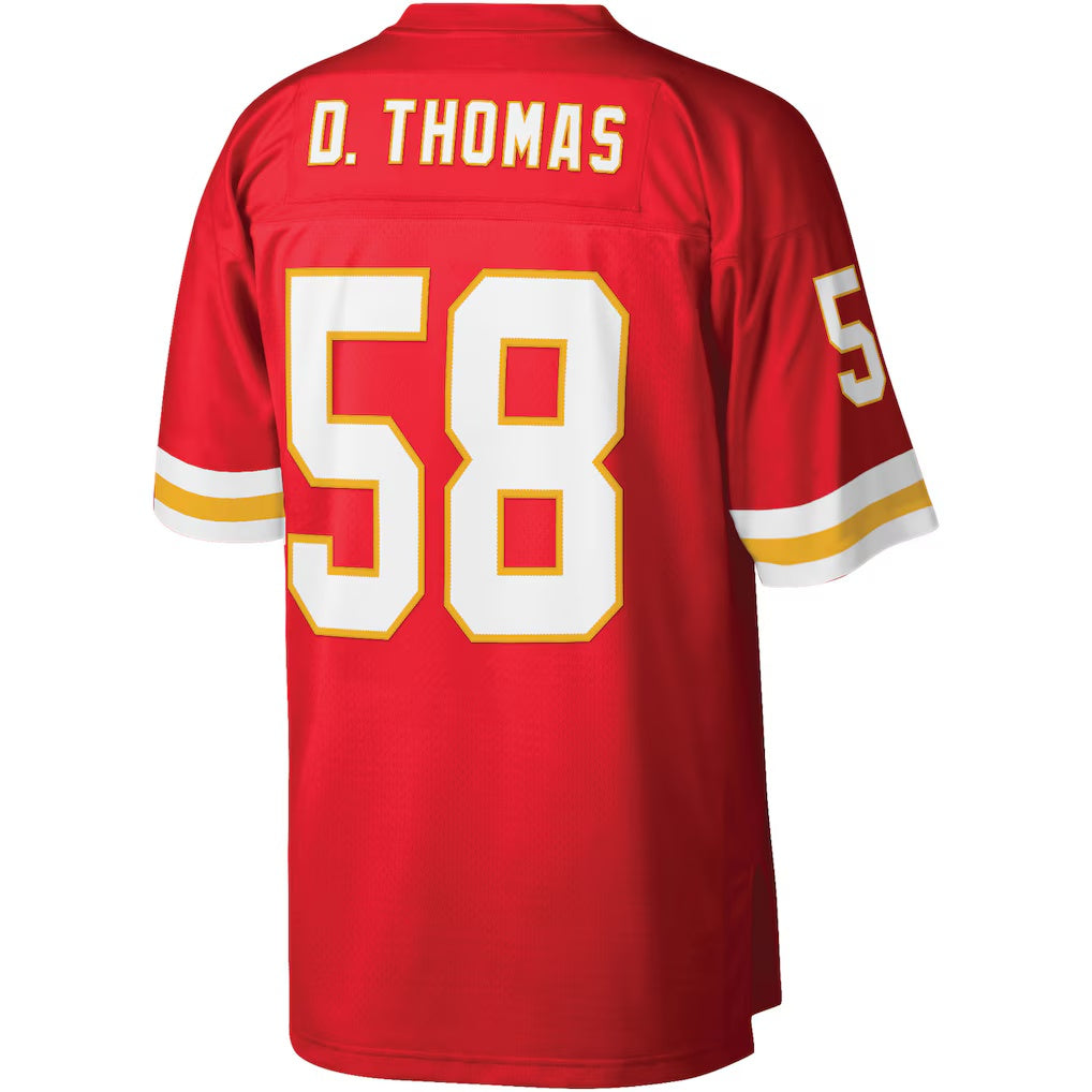 KC.Chiefs #58 Derrick Thomas Mitchell & Ness Red Legacy Replica Football Stitched Jersey