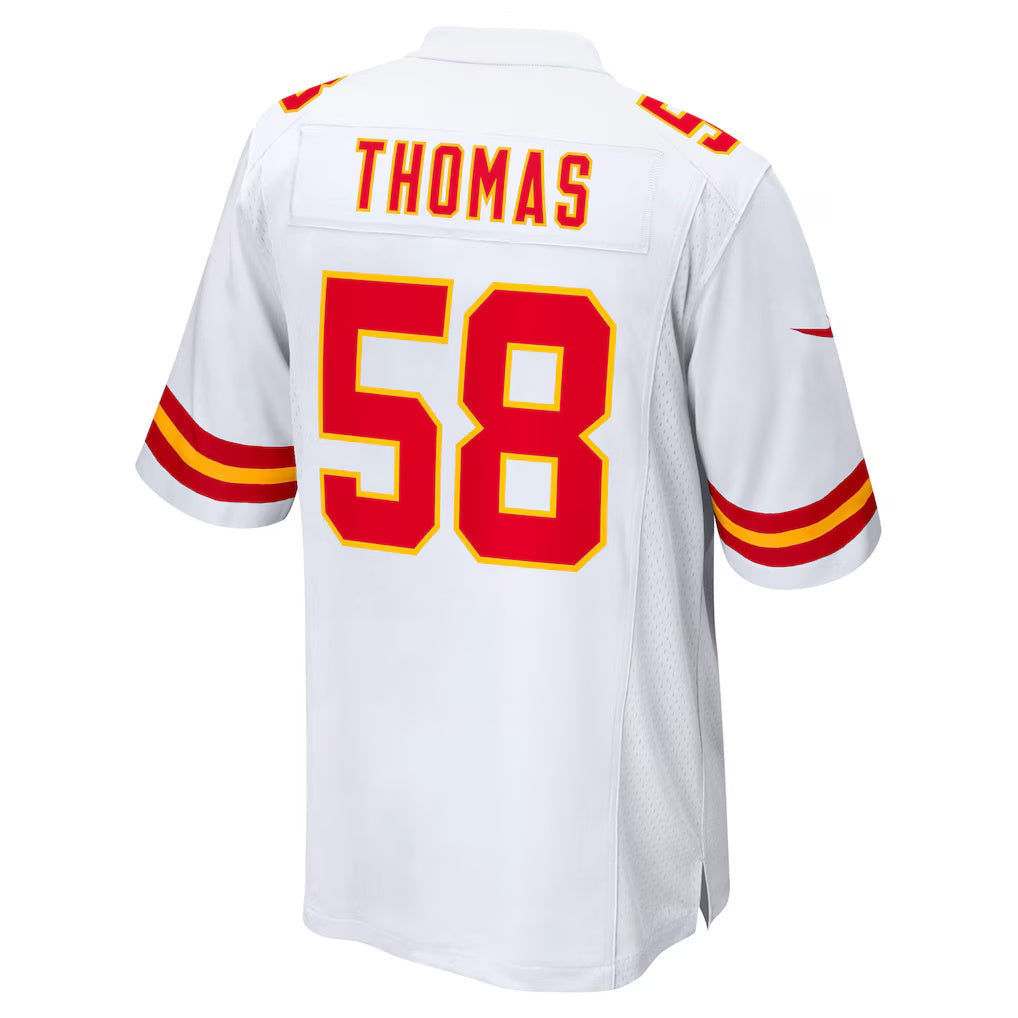 KC.Chiefs #58 Derrick Thomas White Retired Player Game Football Stitched Jersey