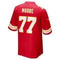 KC.Chiefs #77 Jaylon Moore Red Team Game Football Jersey MAROU