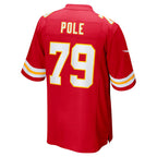 KC.Chiefs #79 Esa Pole Red Team Game Football Jersey MAROU