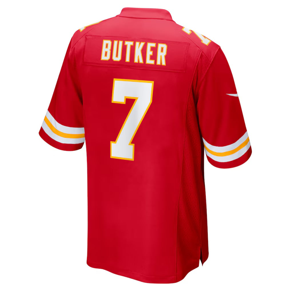 KC.Chiefs #7 Harrison Butker Red Game Football Stitched Jersey