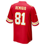 KC.Chiefs #81 Nikko Remigio Red Team Game Football Jersey MAROU