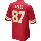 KC.Chiefs #87 Travis Kelce Red Game Football Stitched Jersey