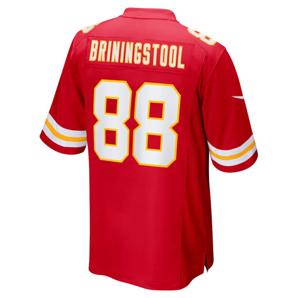 KC.Chiefs #88 Jake Briningstool Red Team Game Football Jersey MAROU