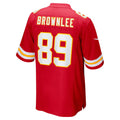 KC.Chiefs #89 Jason Brownlee Red Team Game Football Jersey MAROU