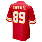 KC.Chiefs #89 Jason Brownlee Red Team Game Football Jersey MAROU