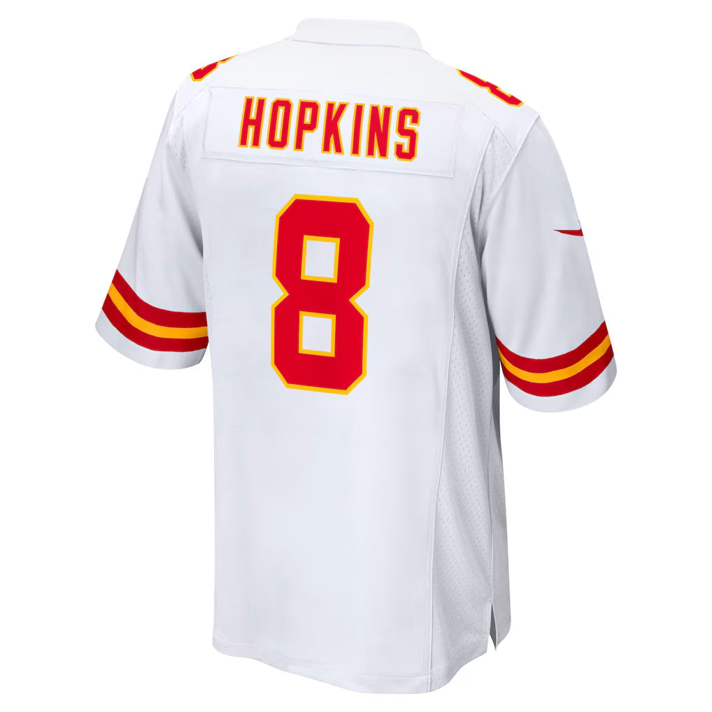 KC.Chiefs #8 DeAndre Hopkins White Player Game Football Jersey MAROU