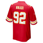 KC.Chiefs #92 Derrick Nnadi Red Team Game Football Jersey MAROU