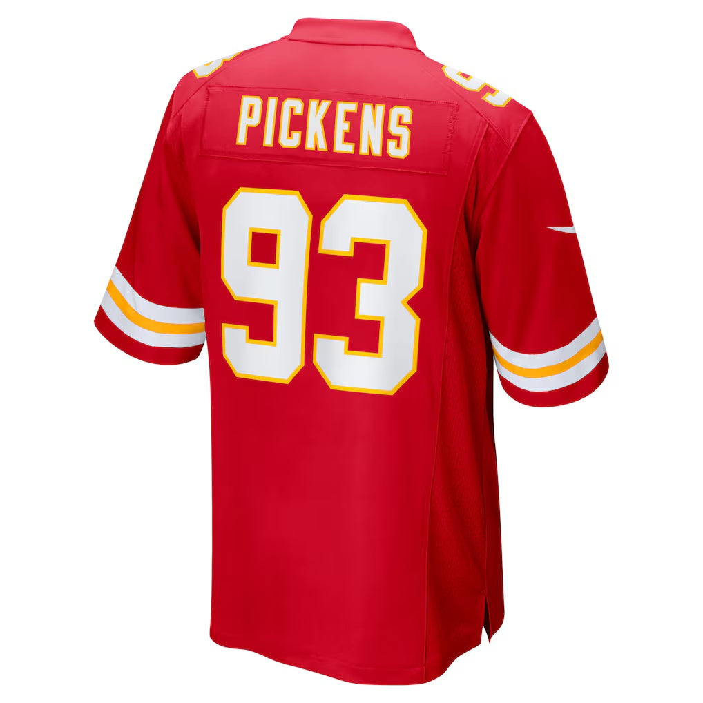 KC.Chiefs #93 Zacch Pickens Red Team Game Football Jersey MAROU