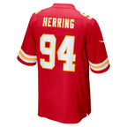 KC.Chiefs #94 Malik Herring Red Team Game Player Football Jersey MAROU