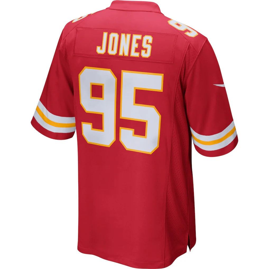 KC.Chiefs #95 Chris Jones Red Game Football Stitched Jersey