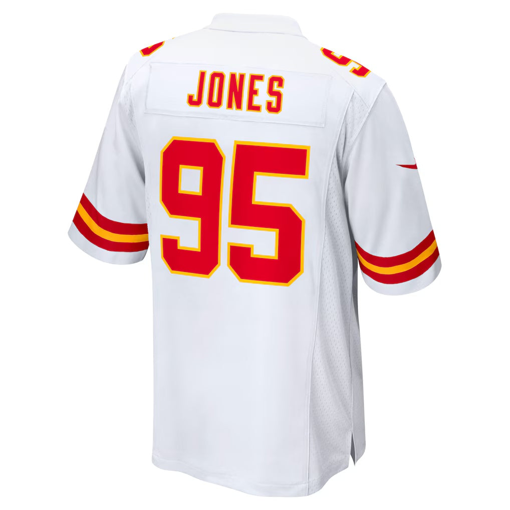 KC.Chiefs #95 Chris Jones White Game Football Stitched Jersey