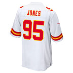 KC.Chiefs #95 Chris Jones White Game Football Stitched Jersey