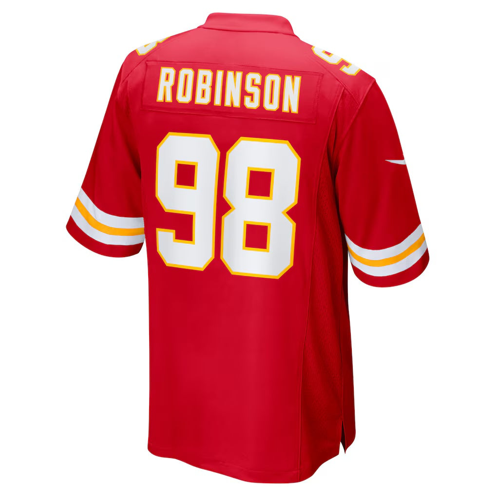 KC.Chiefs #98 Janarius Robinson Red Team Game Football Jersey MAROU