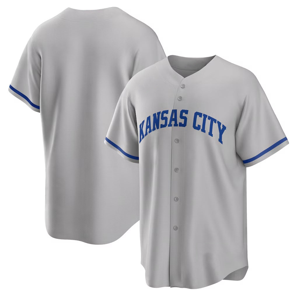 Kansas City Royals Gray Road Replica Team Baseball Jersey