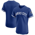 Kansas City Royals Royal Alternate Vapor Premier Elite Patch Baseball Jersey