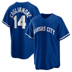 Kansas City Royals #14 Jac Caglianone Royal Alternate Replica Baseball Jersey