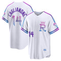 Kansas City Royals #14 Jac Caglianone White 2026 City Connect Stadium Baseball Jersey