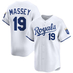 Kansas City Royals #19 Michael Massey White 2024 Home Limited Stitched Baseball Jersey