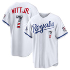 Kansas City Royals #7 Bobby Witt Jr. 2026 All-Star Edition Stars & Stripes White Stadium Baseball Jersey