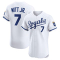Kansas City Royals #7 Bobby Witt Jr. White Home Elite Player Baseball Jersey