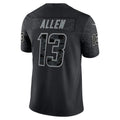 LA.Chargers #13 Keenan Allen RFLCTV Limited Football Jersey Marou ¨C Black
