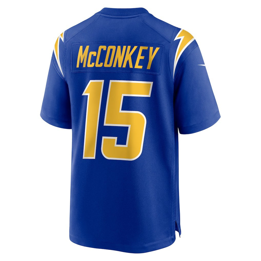 LA.Chargers #15 Ladd McConkey Royal Alternate Game Jersey