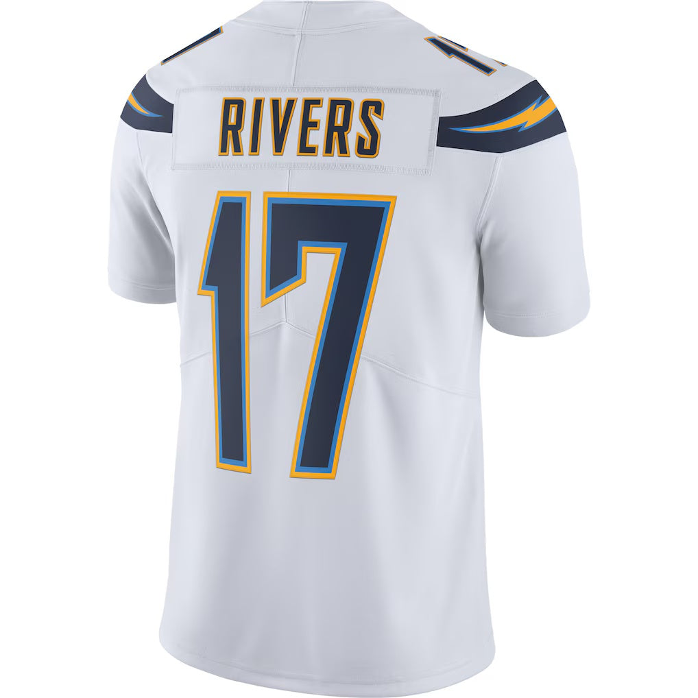 LA.Chargers #17 Philip Rivers White Game Football Jersey Marou