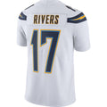 LA.Chargers #17 Philip Rivers White Game Football Jersey Marou