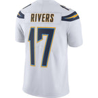 LA.Chargers #17 Philip Rivers White Game Football Jersey Marou