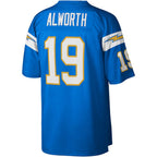 LA.Chargers #19 Lance Alworth Mitchell & Ness Powder Blue Legacy Replica Football Jersey Marou