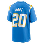 LA.Chargers #20 Cam Hart Powder Blue Team Game Football Jersey Marou