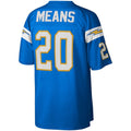 LA.Chargers #20 Natrone Means Mitchell & Ness Powder Blue Legacy Replica Football Jersey Marou