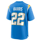 LA.Chargers #22 Najee Harris Powder Blue Game Player Football Jersey Marou