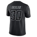 LA.Chargers #30 Austin Ekeler RFLCTV Limited Football Jersey Marou - Black