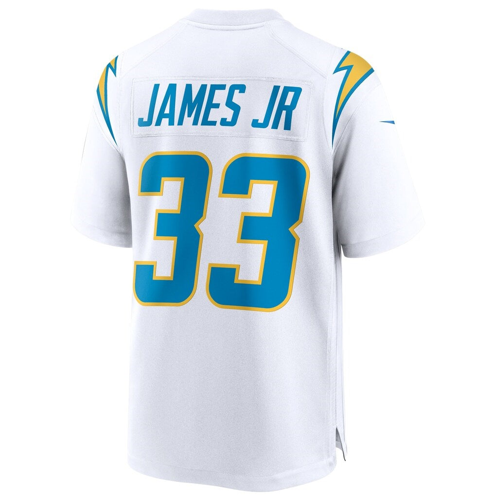 LA.Chargers #33 Derwin James Game Football Jersey Marou - White