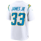 LA.Chargers #33 Derwin James Game Football Jersey Marou - White