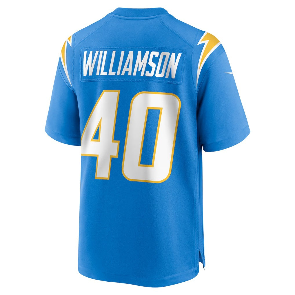 LA.Chargers #40 Kendall Williamson Powder Blue Team Game Football Jersey Marou