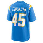 LA.Chargers #45 Tuli Tuipulotu Powder Blue Team Game Football Jersey Marou