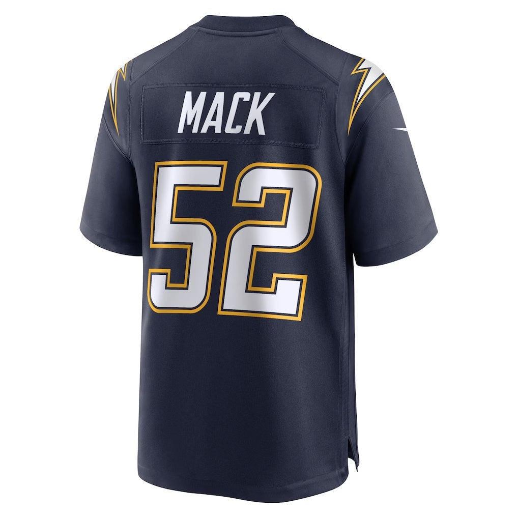 LA.Chargers #52 Khalil Mack Navy Alternate Super Chargers Game Player Jersey