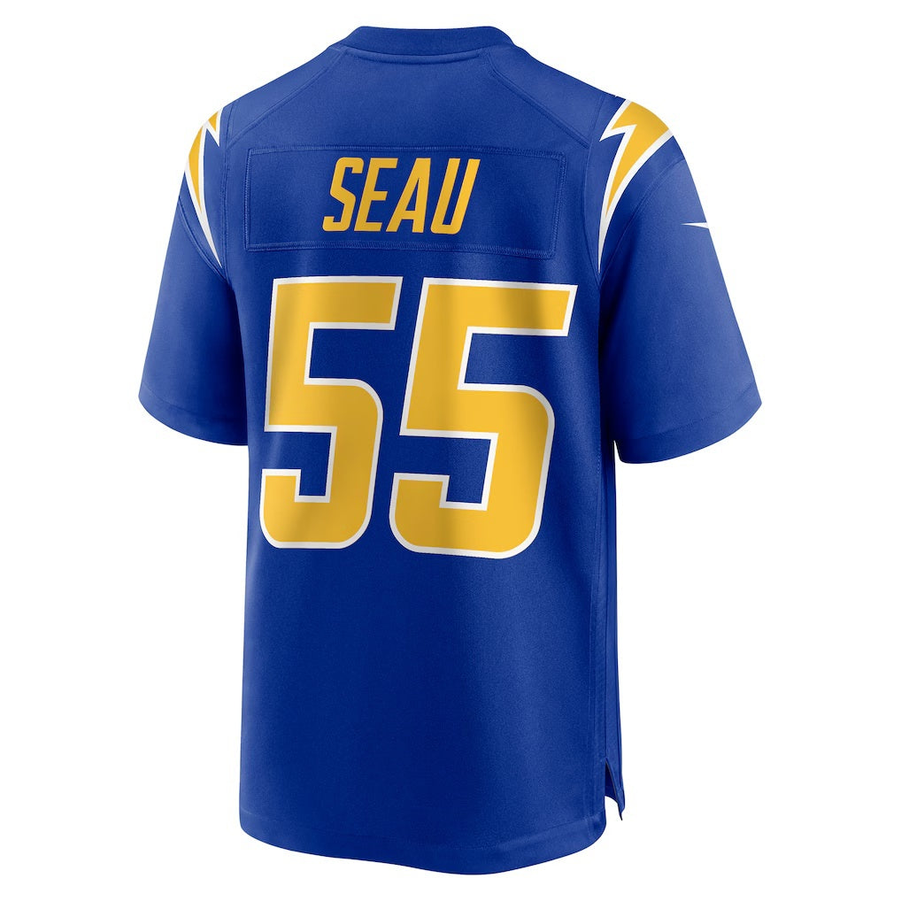 LA.Chargers #55 Junior Seau Royal Retired Player Alternate Game Football Jersey Marou