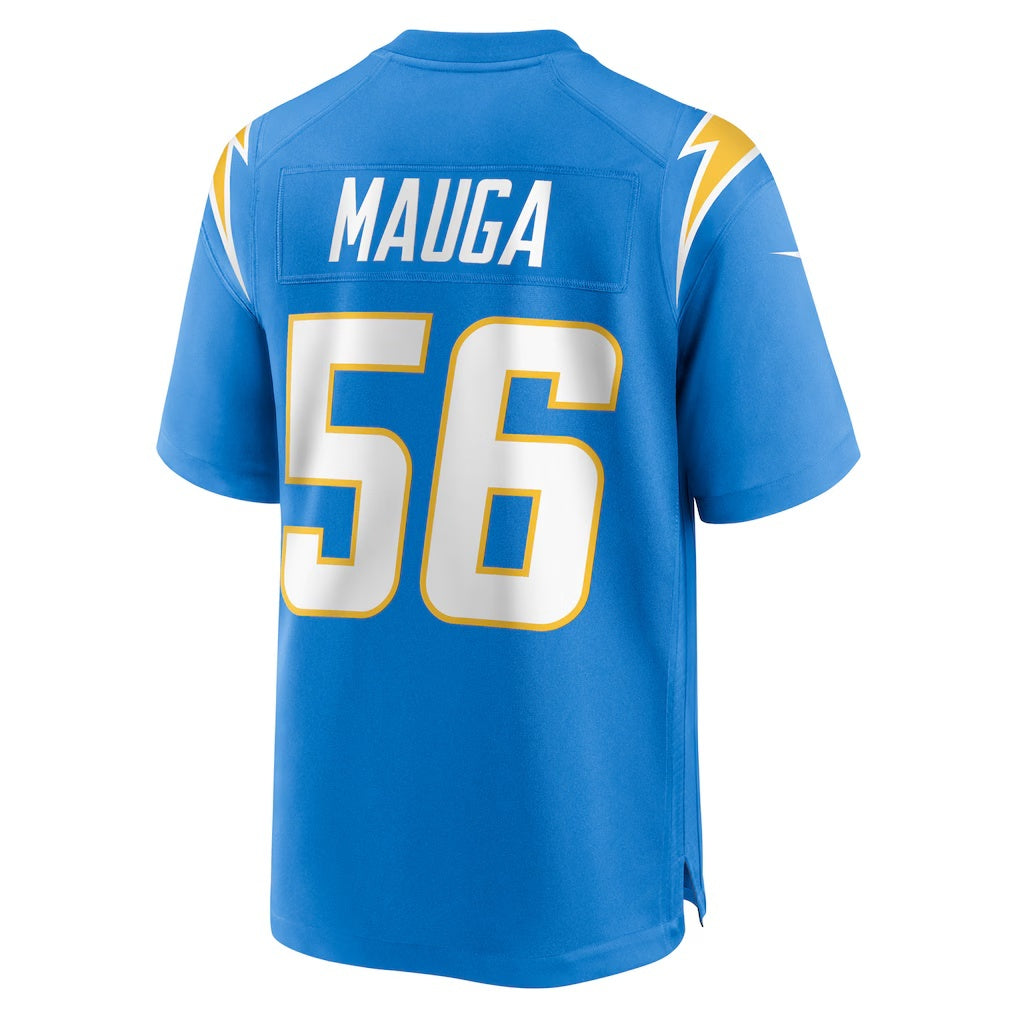 LA.Chargers #56 Kanai Mauga Powder Blue Team Game Football Jersey Marou