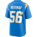 LA.Chargers #56 Shawne Merriman Powder Blue Game Retired Player Football Jersey Marou