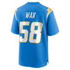 LA.Chargers #58 Marlowe Wax Powder Blue Team Game Football Jersey Marou